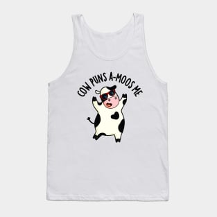 Cow Puns Amoos Me Funny Cow Pun Tank Top